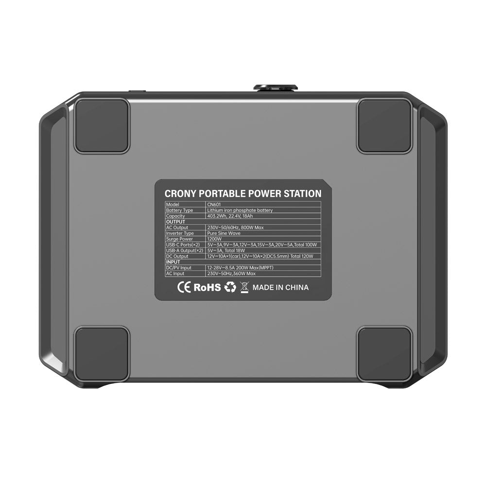 CRONY CN601-800W Portable Power Station Portable Outdoor Power Lithium Iron Phosphate Energy Storage Power