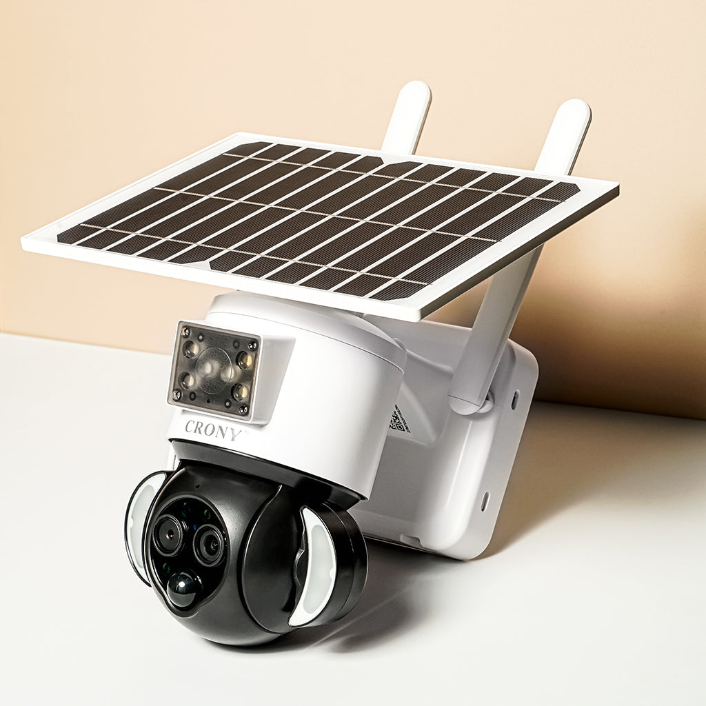 CRONY ST-558-8MP-12X-4G Dual Lens Zoom Solar Battery Camera Solar Camera CCTV Surveillance PIR Outdoor 12X Zoom Dual Lens