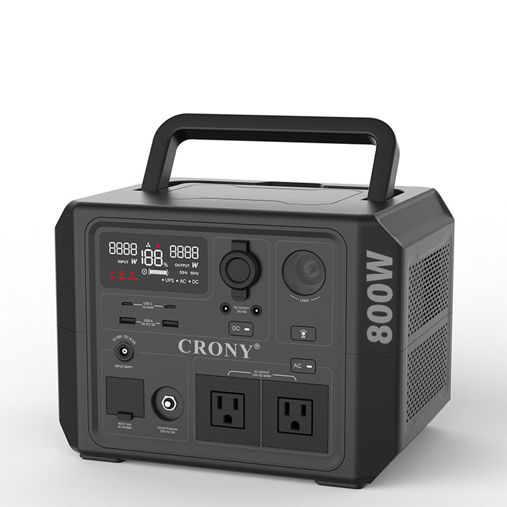 CRONY CN601-800W Portable Power Station Portable Outdoor Power Lithium Iron Phosphate Energy Storage Power