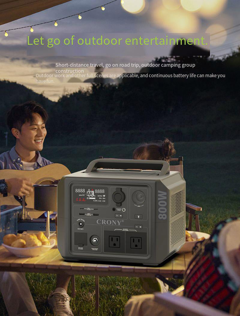 CRONY CN601-800W Portable Power Station Portable Outdoor Power Lithium Iron Phosphate Energy Storage Power