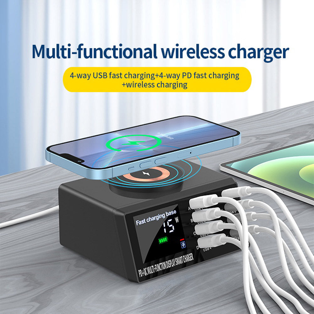 CRONY WLX-X9M Multi-functional Charger Station multifunction chargers High Power 110W 8-Ports Multiple Usb C Charger