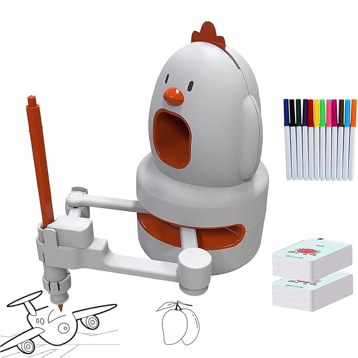 CRONY: SQ-01 Drawing Robot for Kids, Cognition Drawing Robot, Intelligent Drawing Robot, Interactive Educational Drawing Robot for Kids,learning Toy, Robot Drawing Machine, Interactive Drawing Robot (1 SET)