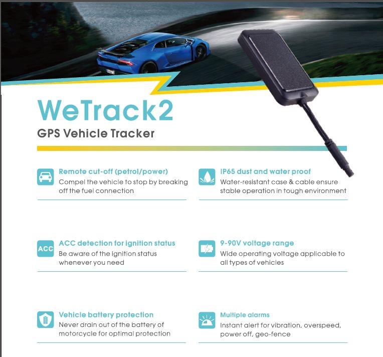 CRONY: JIMI WE Track2 MOTO CARS GPS TRACKER WATERPROOF MULTIPLE ALARMS REAL-TIME TRACKING