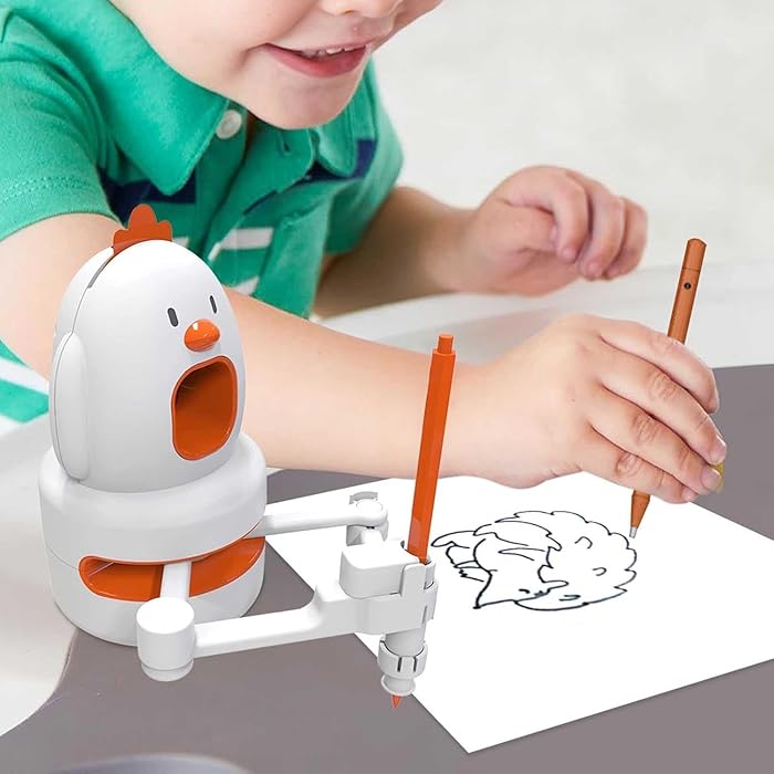 CRONY: SQ-01 Drawing Robot for Kids, Cognition Drawing Robot, Intelligent Drawing Robot, Interactive Educational Drawing Robot for Kids,learning Toy, Robot Drawing Machine, Interactive Drawing Robot (1 SET)