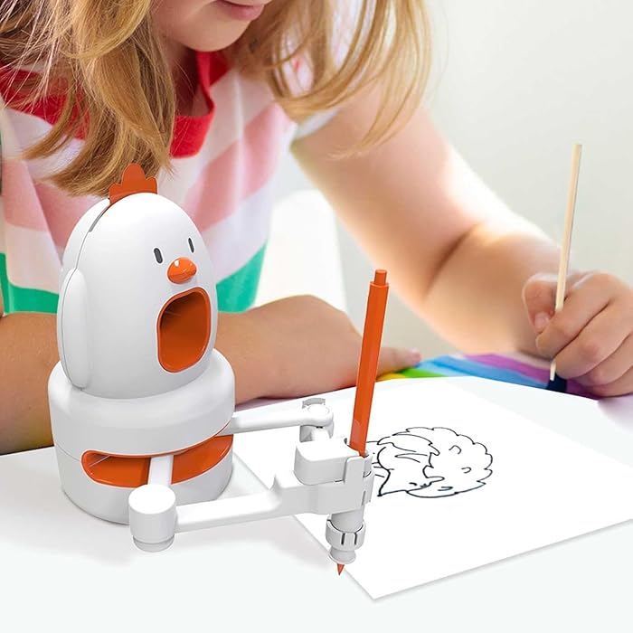 CRONY: SQ-01 Drawing Robot for Kids, Cognition Drawing Robot, Intelligent Drawing Robot, Interactive Educational Drawing Robot for Kids,learning Toy, Robot Drawing Machine, Interactive Drawing Robot (1 SET)