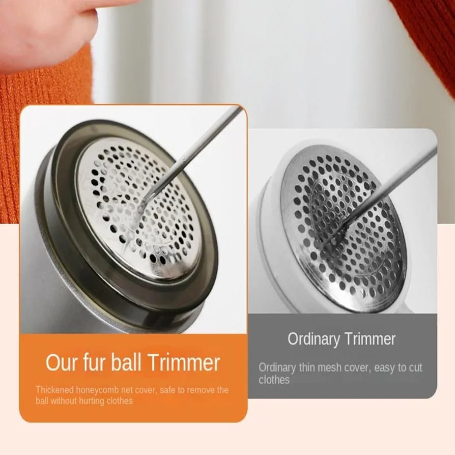 CRONY: Fabric Shaver, Lint Remover Rechargeable, Electric Portable Sweater Defuzzer with 3 Speeds, 6 Leaf Blades, Digital LED Display to Remove Pilling for Clothes, Furniture, Sweater, Couch, Blanket