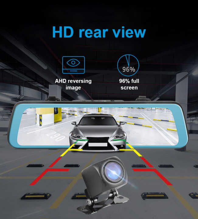 CRONY: V10 9.66 INCH MIRROR DASHCAM