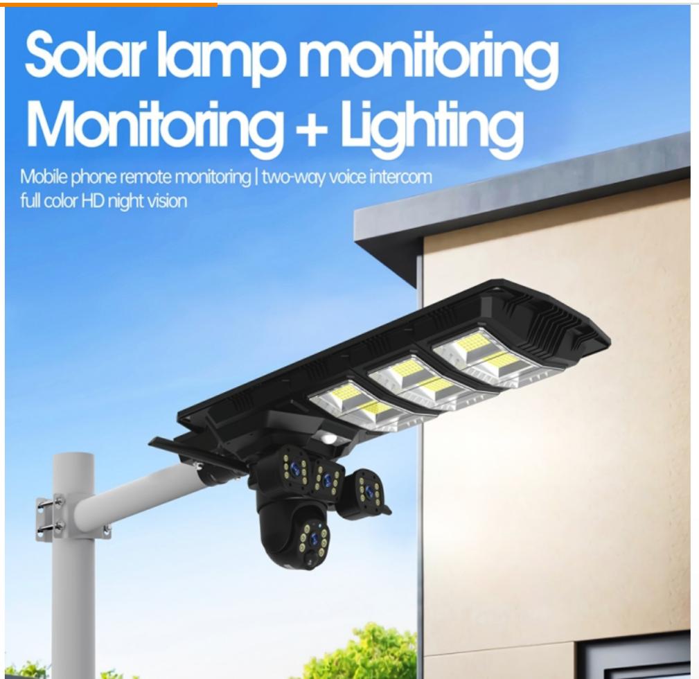 CRONY :XA12-4G-4K AI SOLAR CAMERA + LIGHTING 2 IN 1