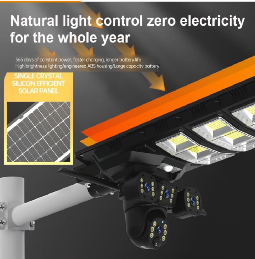 CRONY :XA12-4G-4K AI SOLAR CAMERA + LIGHTING 2 IN 1
