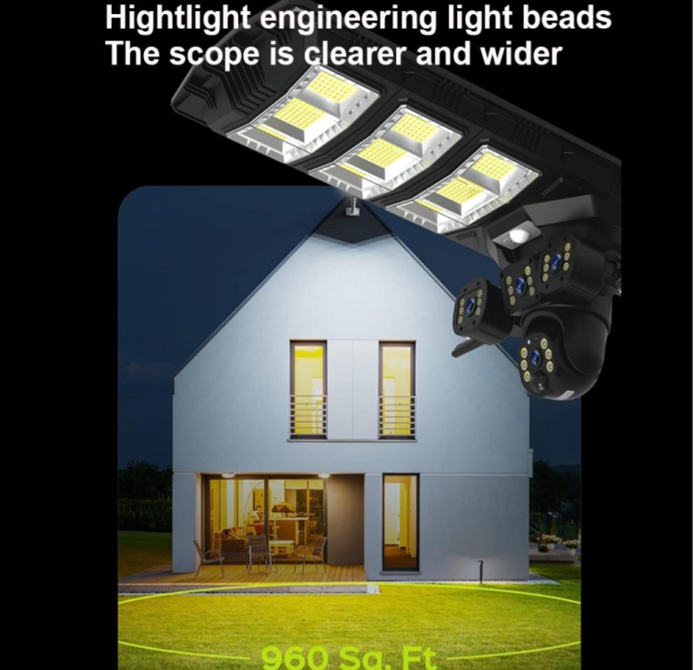CRONY :XA12-4G-4K AI SOLAR CAMERA + LIGHTING 2 IN 1