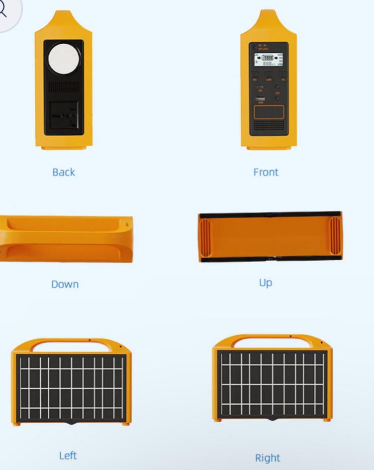 CRONY EG-013 Portable 100W Solar Inverter 76.8Wh LiFePO4 Battery USB PD Fast Charging