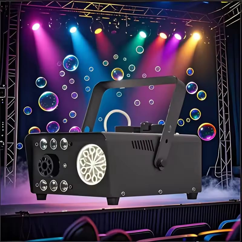 CRONY:800W+6LED RGB Bubble Smoke Machine With Remote Control for DJ Wedding Party Nightclub Event