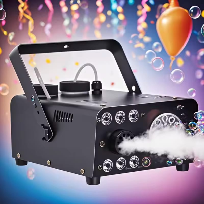 CRONY:800W+6LED RGB Bubble Smoke Machine With Remote Control for DJ Wedding Party Nightclub Event