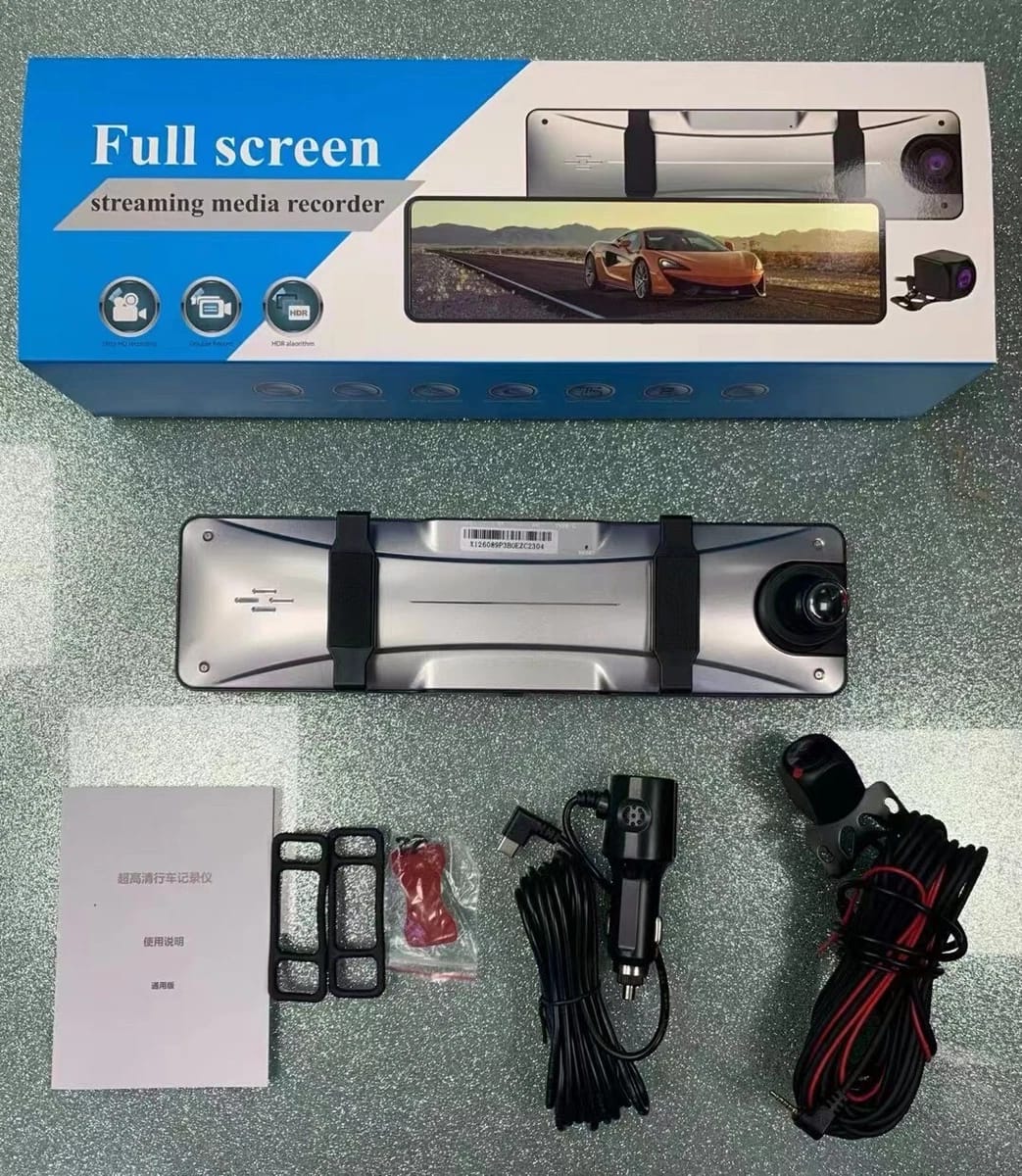 CRONY: X12 12INCH DASHCAMERA 4K+2.5K SONY BACK CAMERA