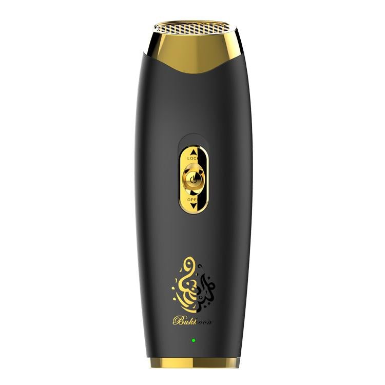 B11 upright hand-held Bukhoor Aromatherapy Portable Arabic Electric Bakhoor Incense Burner | Black+Golden - Edragonmall.com