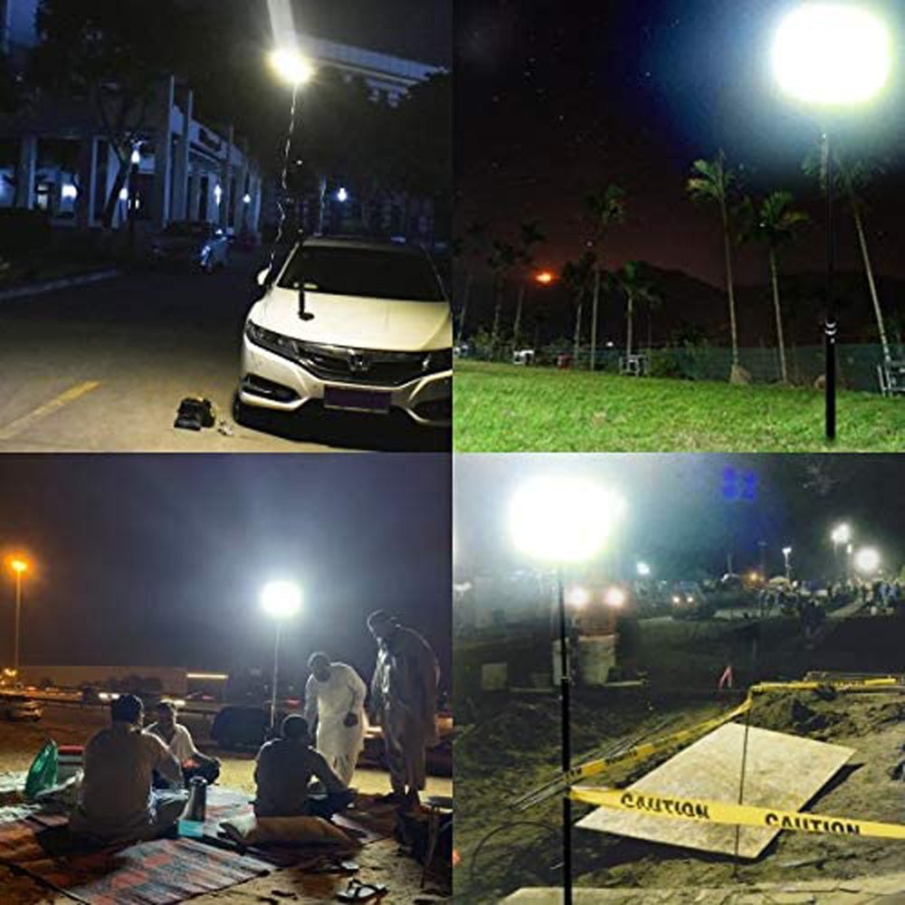 CRONY 5LED Fishing Light 360°Light Outdoor Telescopic Camping Rod Floodlight COB Lamp with Fishing Rod Perfect - Edragonmall.com