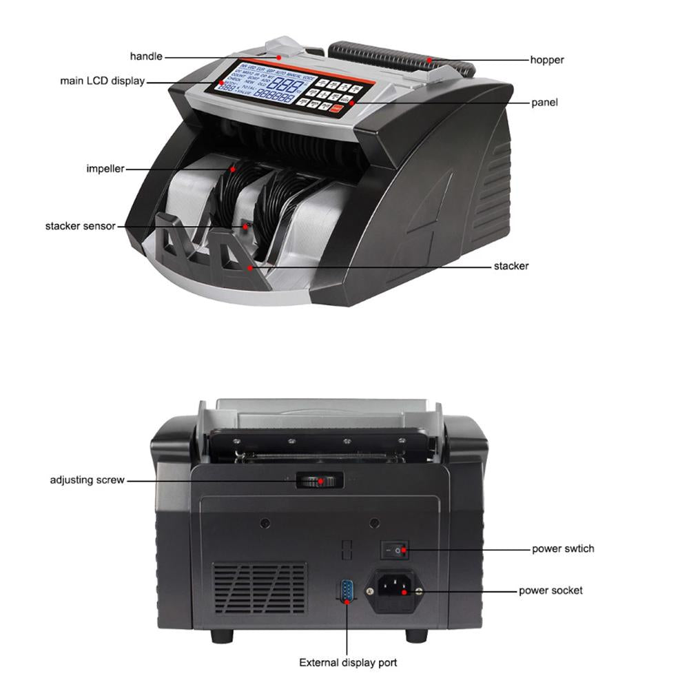 Crony AL-6000 Automatic Money Counter Currency Counting Machine Banknote Verifiers
