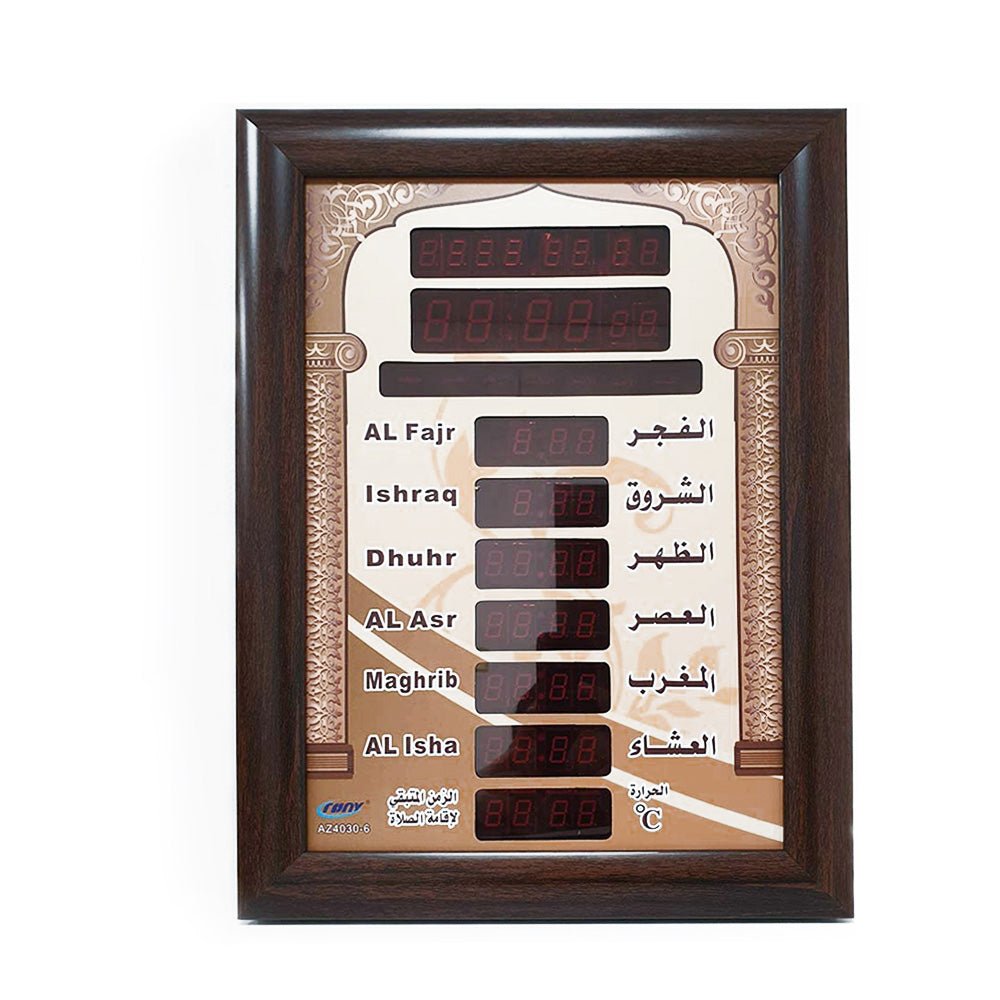 CRONY AZ4030-6 clock Islamic Azan Wall Clock Mosque Prayer Clock Ramadan