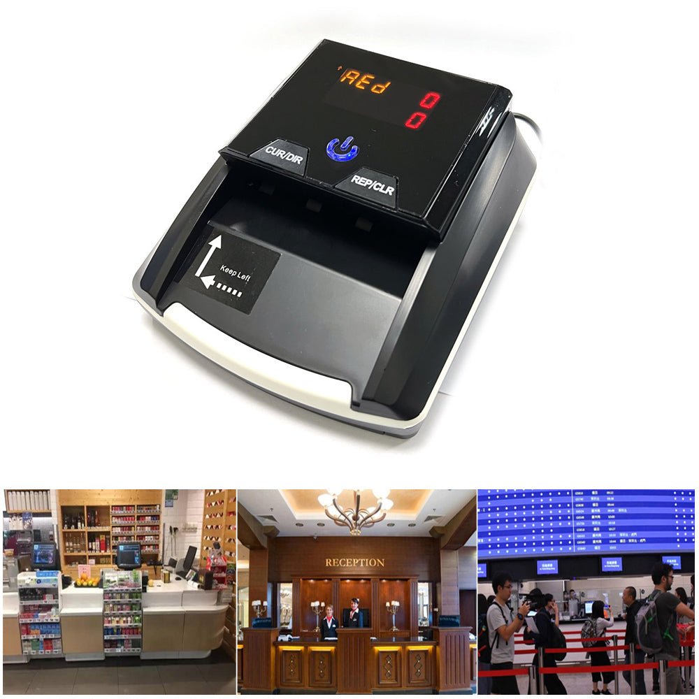 CRONY CN-136 Automatic Money Detector TFT Display Auto Fake Note Money Detector Portable Counterfeit Bill detector Money Counter - Edragonmall.com
