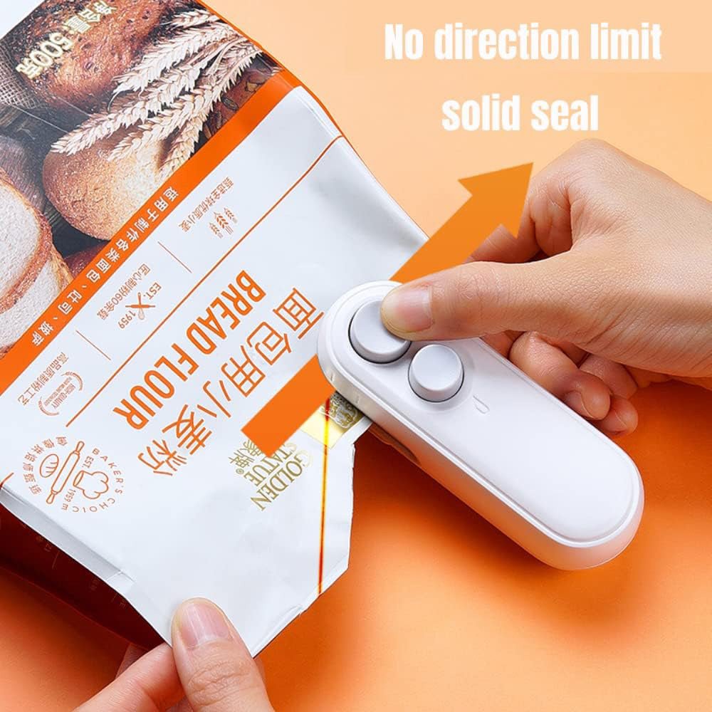 CRONY F2 Dual purpose mini sealer Mini Bag Sealer 2 in 1 Seal Cutter Heat Sealers USB Charging Portable Bag Resealer - Edragonmall.com