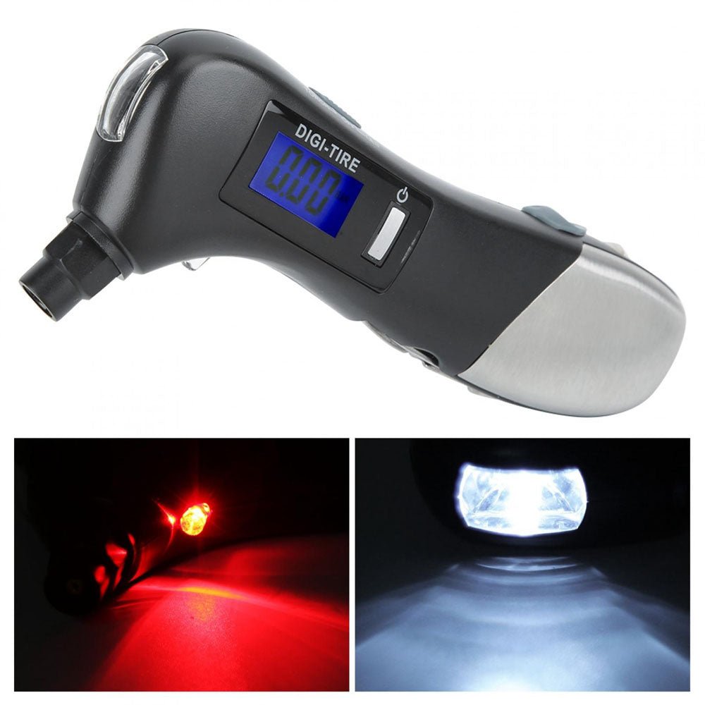 مصباح يدوي صغير LED لقياس ضغط الإطارات من CRONY JZ-405C متعدد الوظائف ومصباح طوارئ