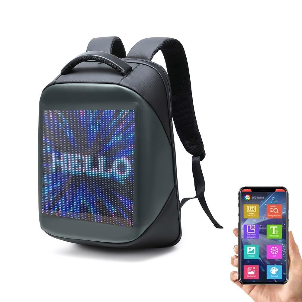 CRONY LED display backpack us-b002 LED Fashion Novelty Smart Style