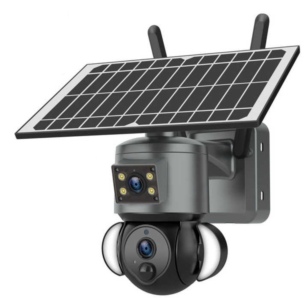 CRONY ST-558-6MP-12X-4G Dual Lens Zoom Solar Battery Camera - Edragonmall.com