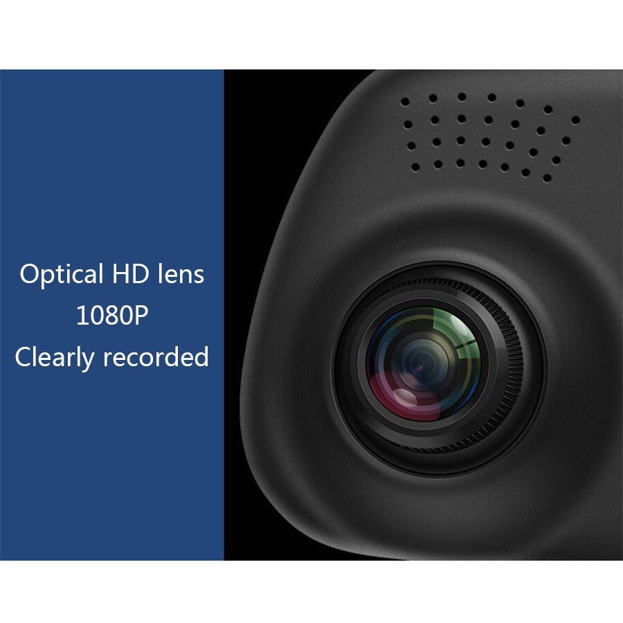 CRPNY D208 Dual-Camera pushbutton dashcam Car Vehicle Blackbox DVR Dash Camera Night Vision Video Driving Recorder - Edragonmall.com