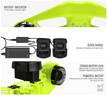 CRONY EL-SS01 Submersible 500W Underwater Scooter Adult And Kids Electric Diving Under Water Sea Scooter