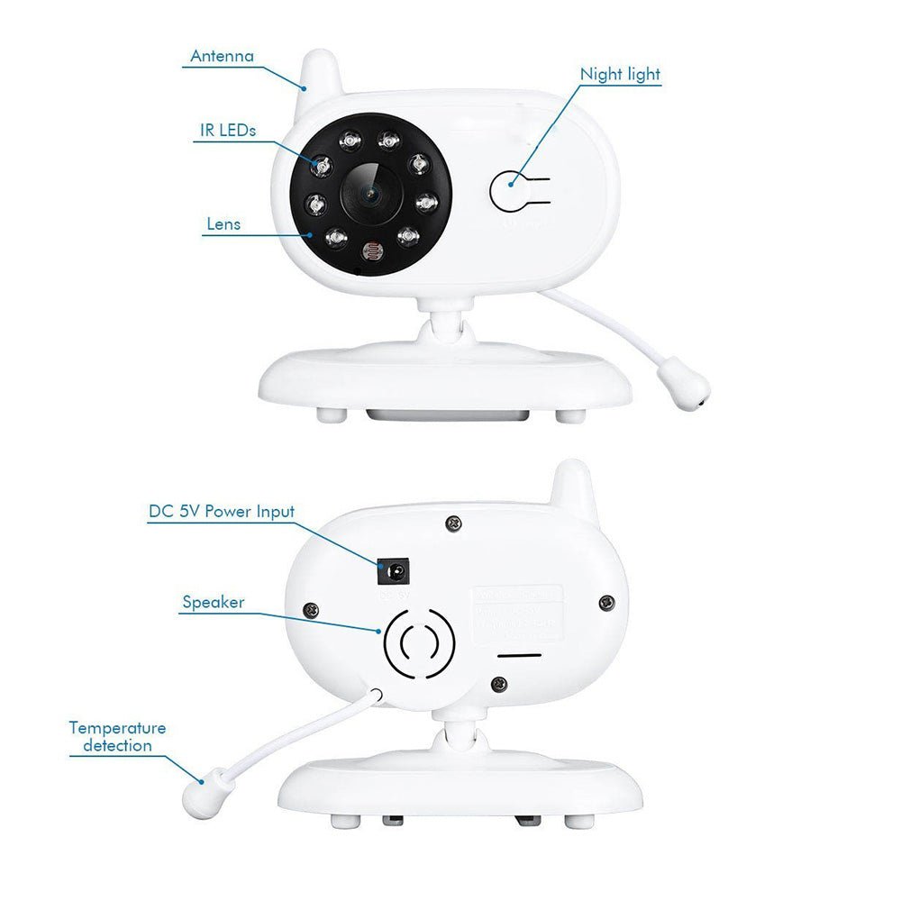 3.5inch TFT LCD Baby Monitor Wireless TFT LCD Video with Night Vision - Edragonmall.com