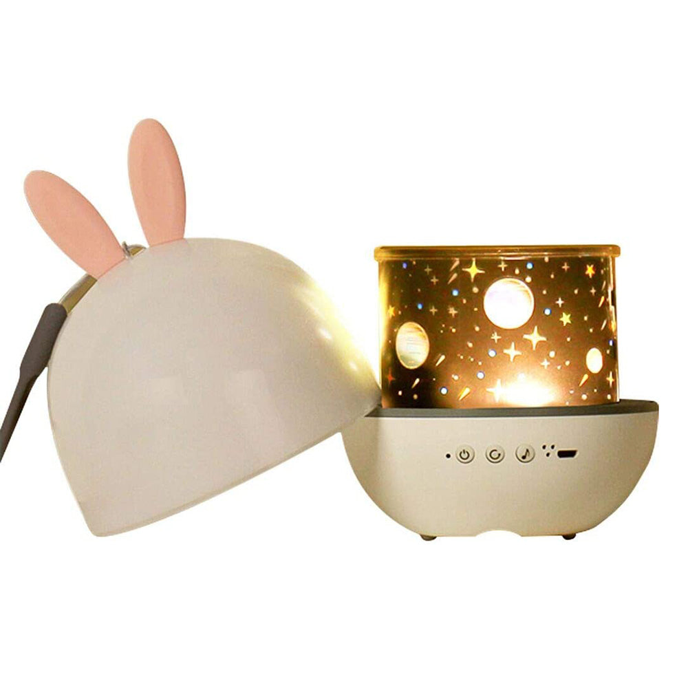 CRONY rabbit 6 kinds of pattern light Starry Sky Luminous Projection Nebula Music