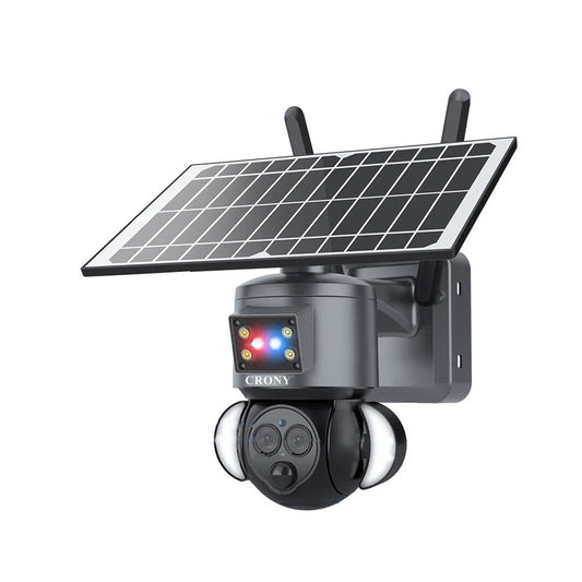 CRONY ST-558-8MP-12X-4G Dual Lens Zoom Solar Battery Camera Solar Camera CCTV Surveillance PIR Outdoor 12X Zoom Dual Lens