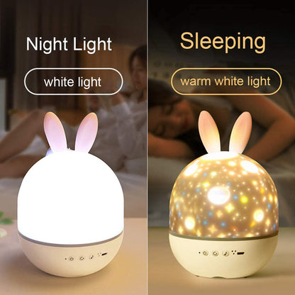 CRONY rabbit 6 kinds of pattern light Starry Sky Luminous Projection Nebula Music