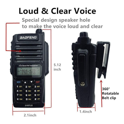 Baofeng UV-E70 UV-9R Plus Walkie Talkie 8Watts Walkie Talkie Bf-uv9r Plus Ip67 Waterproof Uhf/VHF Dual Band Radio