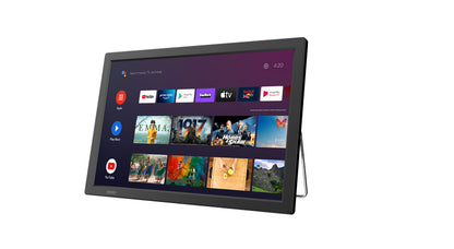 CRONY 15.4 INCH DVB-T/T2 Portable Smart TV Google TV FM Radio Local TV