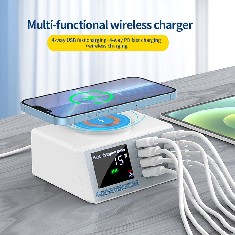 CRONY  WLX-X9M Multi-functional Charger Station multifunction chargers High Power 110W 8-Ports Multiple Usb C Charger