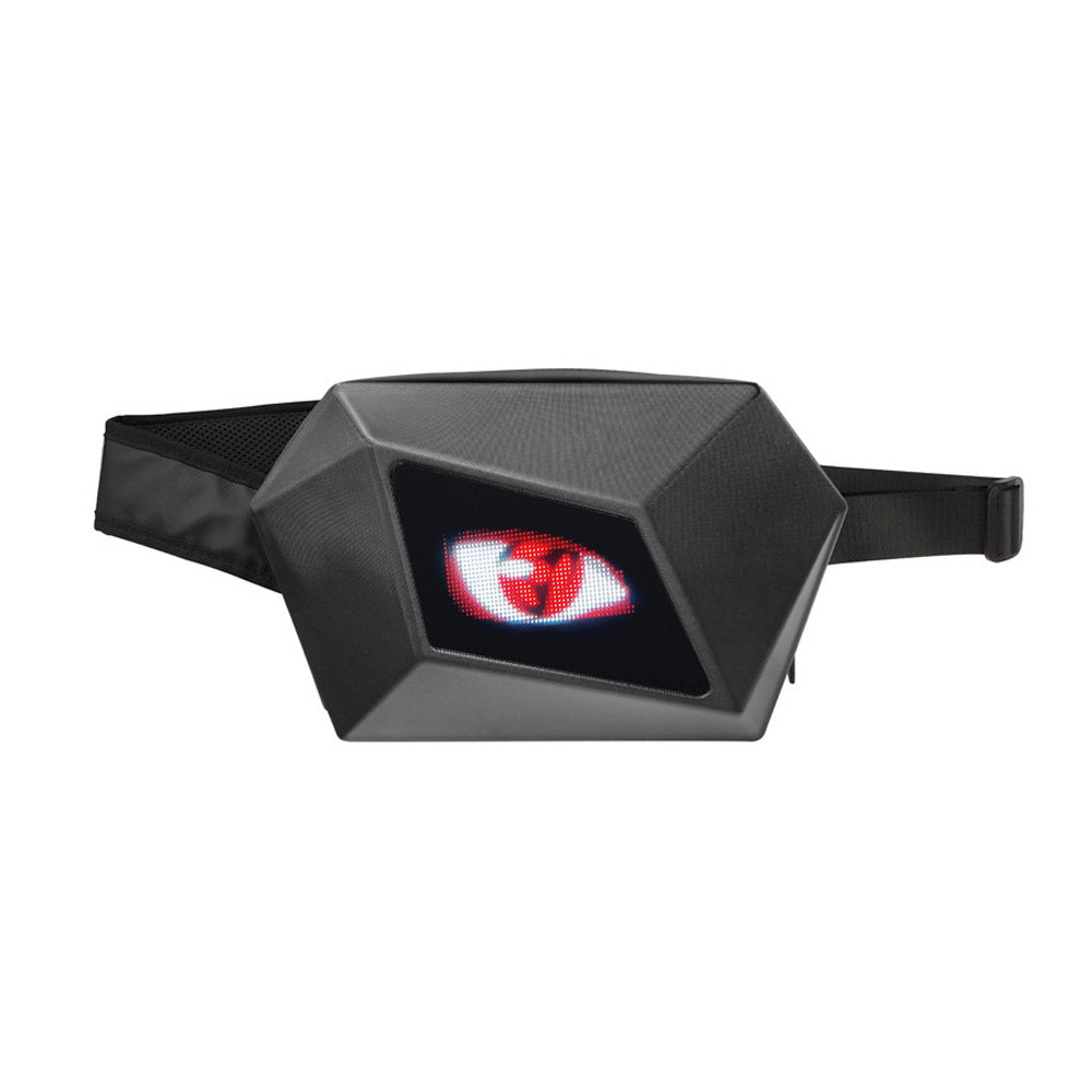 حقيبة ظهر CRONY Eye of the devil LED Display حقيبة سفر Devil's Eye مقاومة للماء مزودة بتقنية البلوتوث وغطاء صلب رائع لركوب الدراجات النارية وحقيبة ظهر فارس LED