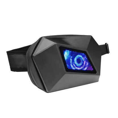 حقيبة ظهر CRONY Eye of the devil LED Display حقيبة سفر Devil's Eye مقاومة للماء مزودة بتقنية البلوتوث وغطاء صلب رائع لركوب الدراجات النارية وحقيبة ظهر فارس LED