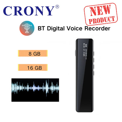 BT Digital Voice Recorder Voice Activated Recorder Noise Reduction MP3 Player HD Recording 10h Continuous Recording for Meeting Lecture Interview Class MP3 WAV Record
