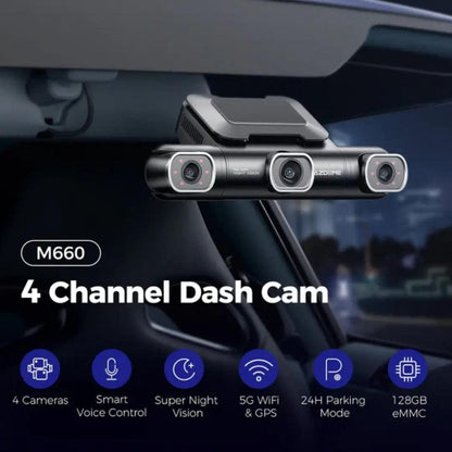 CRONY : AZDOME M660 4 CHANNEL DASHCAM  4K RESOLUTION