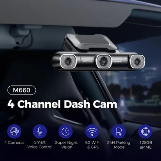CRONY : AZDOME M660 4 CHANNEL DASHCAM  4K RESOLUTION
