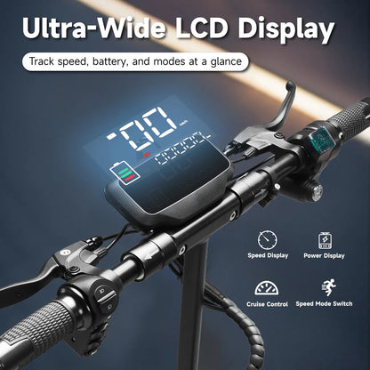 CRONY V10 big display high speed E-scooter Front/Rear Shock Absorber Electric Scooter