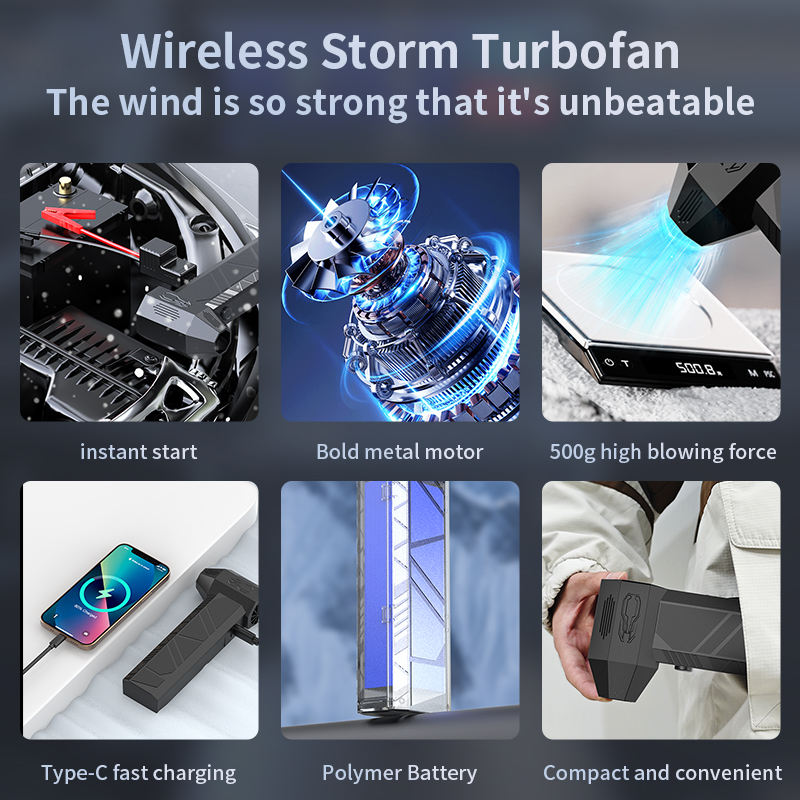 CRONY: PQ235 Super Power Fan With Jump Starter