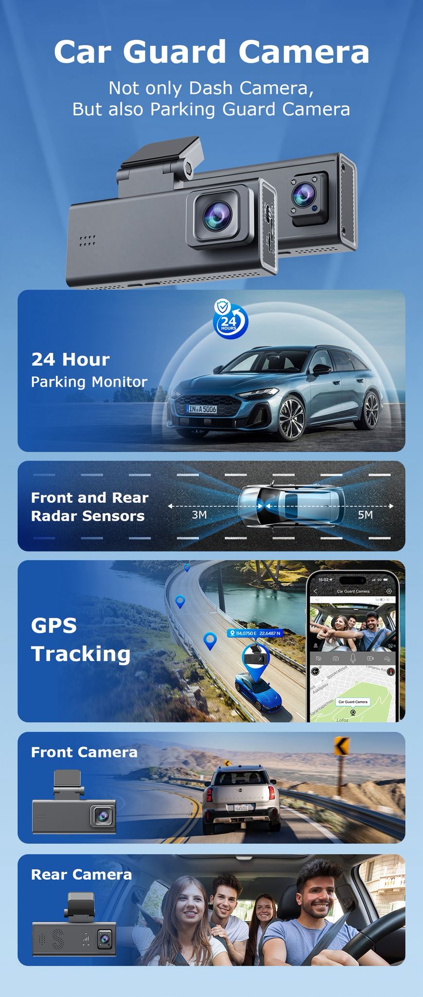 CRONY: CC09 4G Dashcam DUAL LENS CAR GUARD CAMERA 24/7 RECORDING