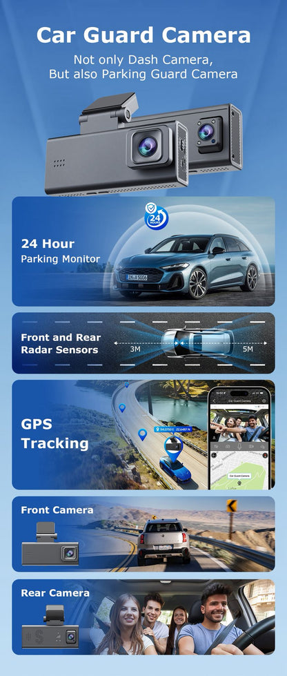 CRONY: CC09 4G Dashcam DUAL LENS CAR GUARD CAMERA 24/7 RECORDING