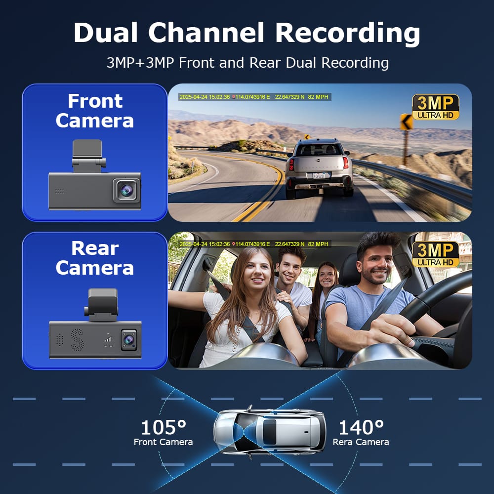 CRONY: CC09 4G Dashcam DUAL LENS CAR GUARD CAMERA 24/7 RECORDING
