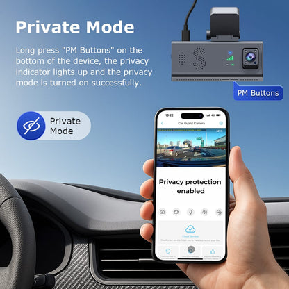 CRONY: CC09 4G Dashcam DUAL LENS CAR GUARD CAMERA 24/7 RECORDING
