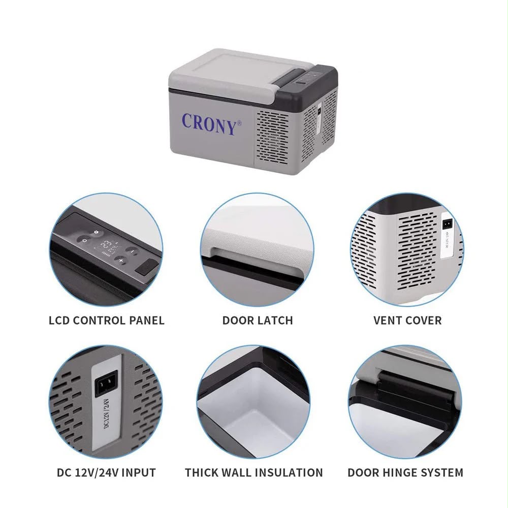 CRONY Car Refrigerator 9L-C9 compressor beauty mini fridge cosmetics skincare mobile cooler box