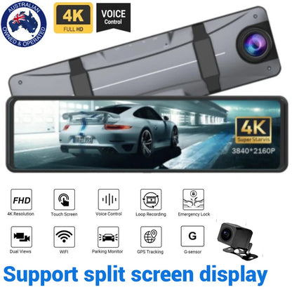 CRONY: X12 12INCH DASHCAMERA  4K+2.5K SONY BACK CAMERA
