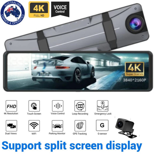CRONY: X12 12INCH DASHCAMERA  4K+2.5K SONY BACK CAMERA